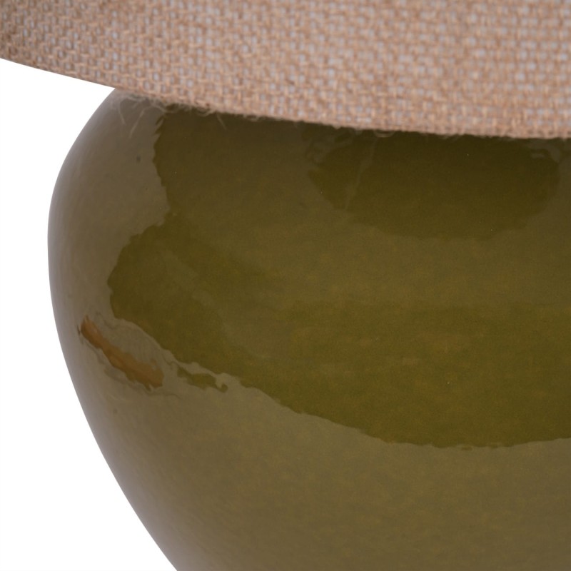 Lampa stołowa ceramiczna Finsbury Green 55 cm beżowy abażur