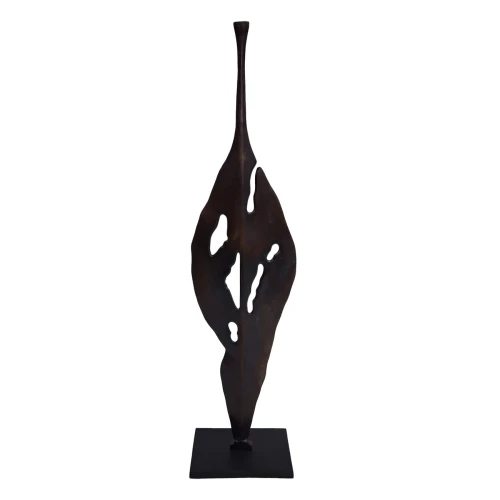 Nowoczesna rzeźba Twist 124 cm  abstrakcyjna rzeźba z aluminium 