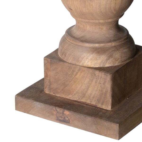 Lampa stołowa Wooden Sloane 79 cm drewno mango czarny abażur