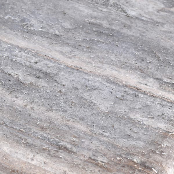 Prostokątny stół do jadalni Travertine Ash 220x100 cm szary blat drewniane nogi zdobione
