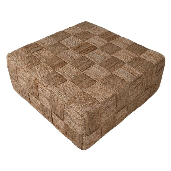 Stolik kawowy Boho Jute 90 cm stolik ze sznurka jutowego do wnętrz w stylu boho