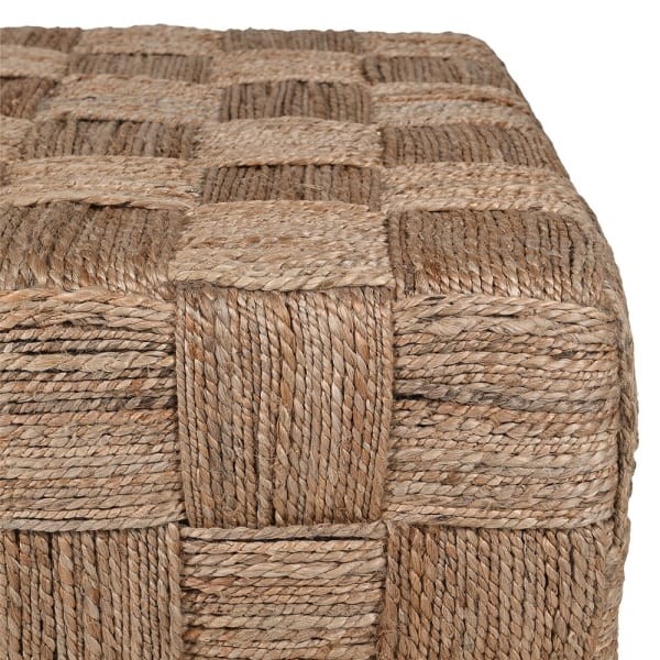 Stolik kawowy Boho Jute 90 cm stolik ze sznurka jutowego do wnętrz w stylu boho