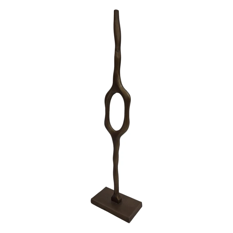 Nowoczesna rzeźba Abstract Brass 76,5 cm