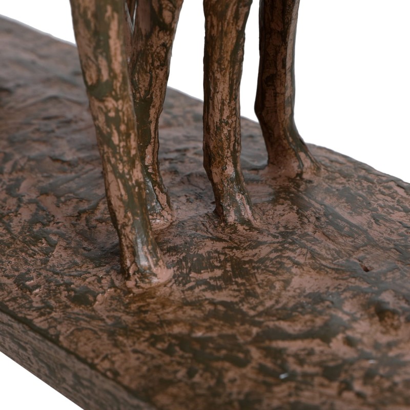 Rzeźba Deer trzy jelenie z porożem 35 cm brąz żywica