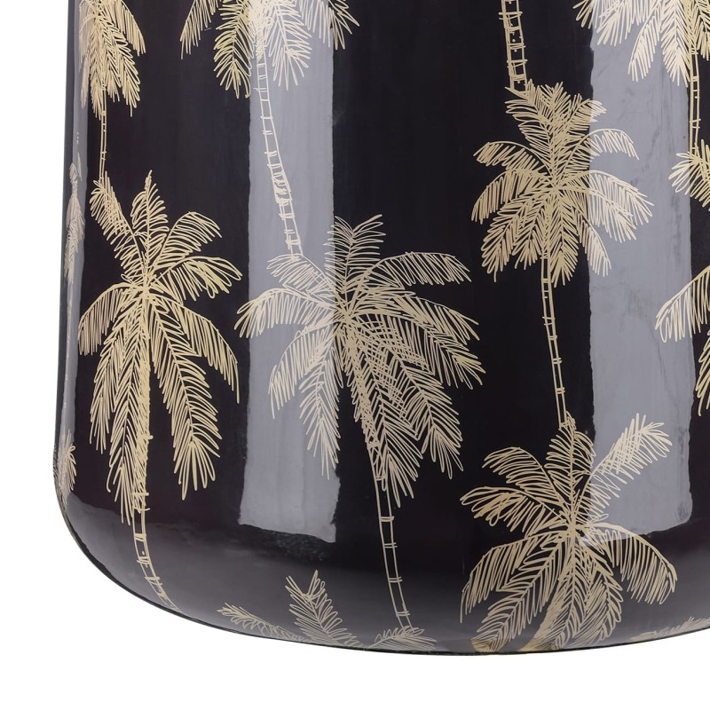 Donica dekoracyjna żelazna - wazon Palm 62 cm donica metalowa czerń i złoto