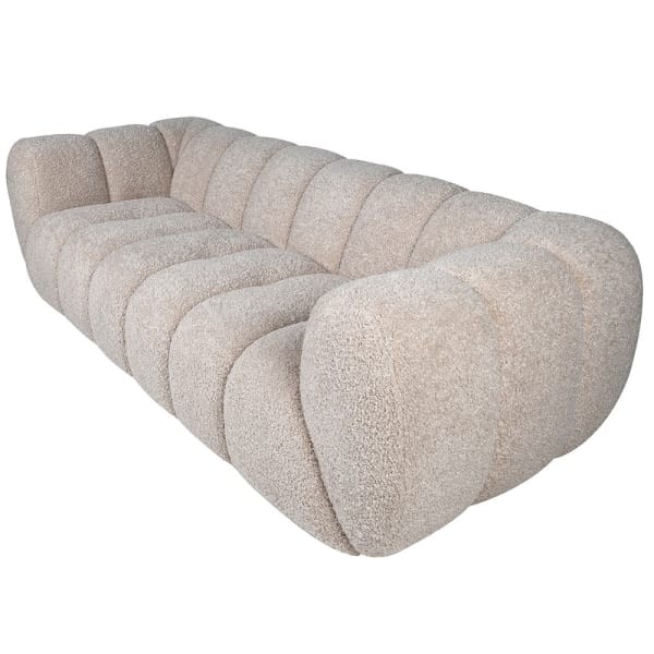 Designerska beżowa sofa Nube