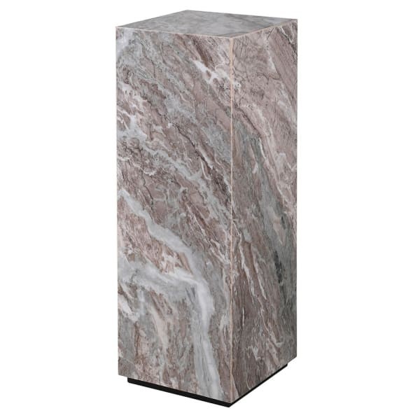 Postument Marble 86 cm marmurowa podstawa pod kwiaty piedestał do salonu