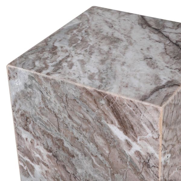 Postument Marble 86 cm marmurowa podstawa pod kwiaty piedestał do salonu
