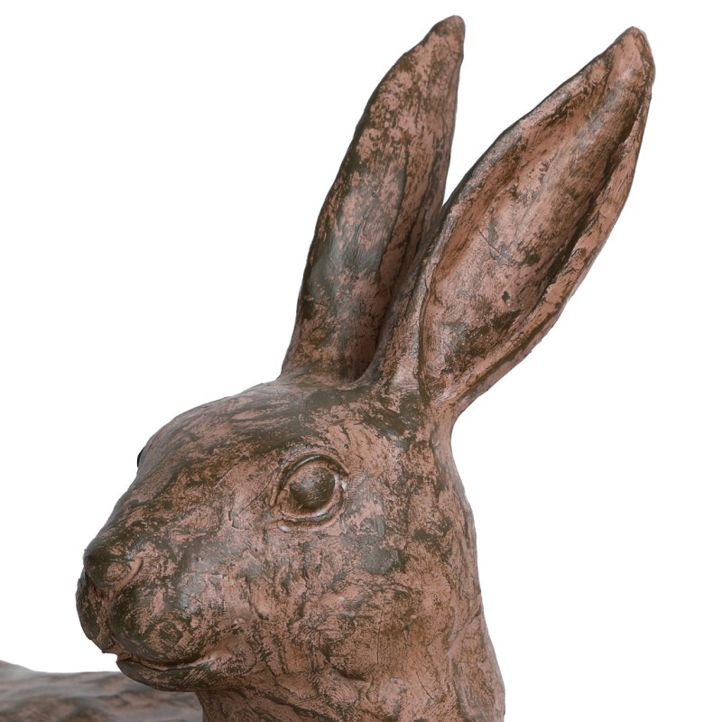 Rzeźba Lying Hare 49 cm zając - dekoracja rustykalna zając żywica