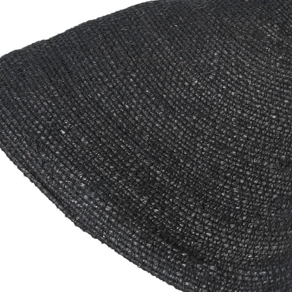 Lampa wisząca Chelsea Hat 80 cm – czarna lampa kapelusz z trawy morskiej