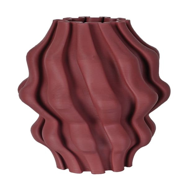 Wazon ceramiczny Burgundy 22 cm czerwony wazon ceramika 3D