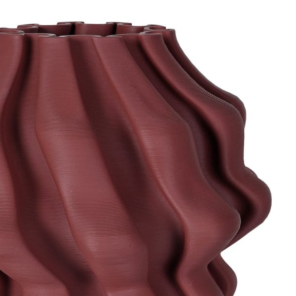 Wazon ceramiczny Burgundy 22 cm czerwony wazon ceramika 3D
