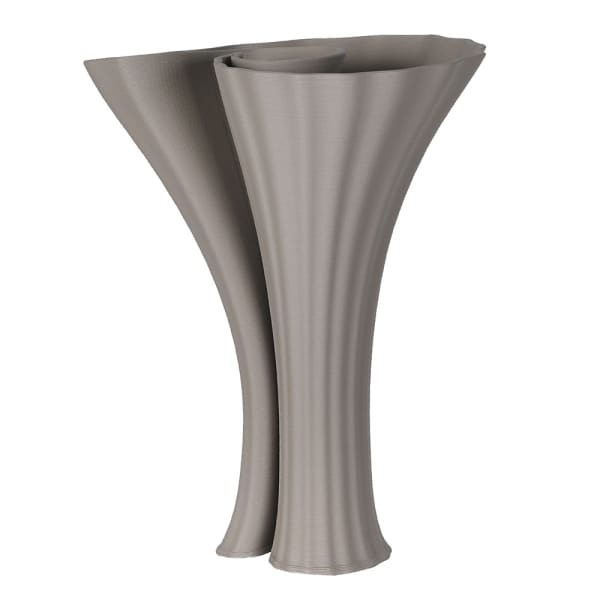 Wazon ceramiczny Grey 33 cm szary wazon ceramika 3D