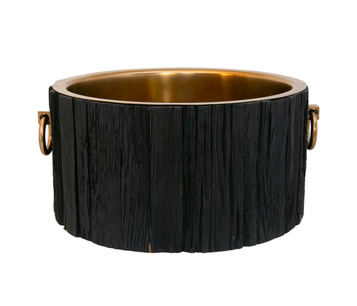 Duży cooler dekoracyjny Koa 50 cm drewniany cooler na szampana