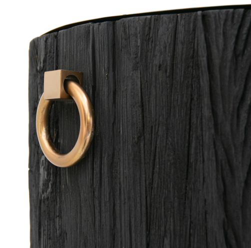 Duży cooler dekoracyjny Koa 50 cm drewniany cooler na szampana