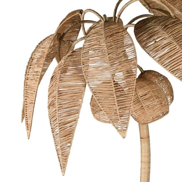 Lampa podłogowa Palm Gold 218 cm unikatowa designerska lampa stojąca