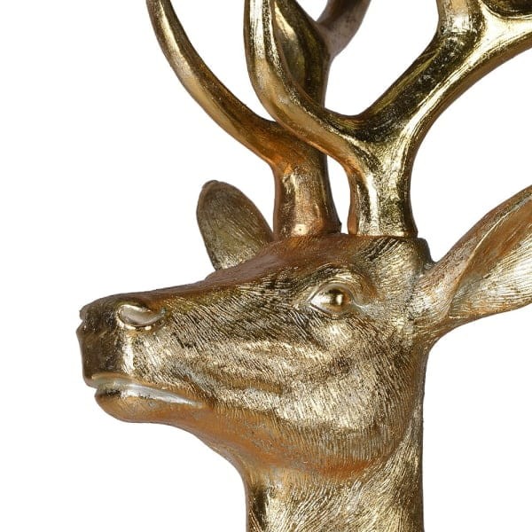 Rzeźba Golden Deer Oversized 214 cm złoty jeleń świąteczna dekoracja