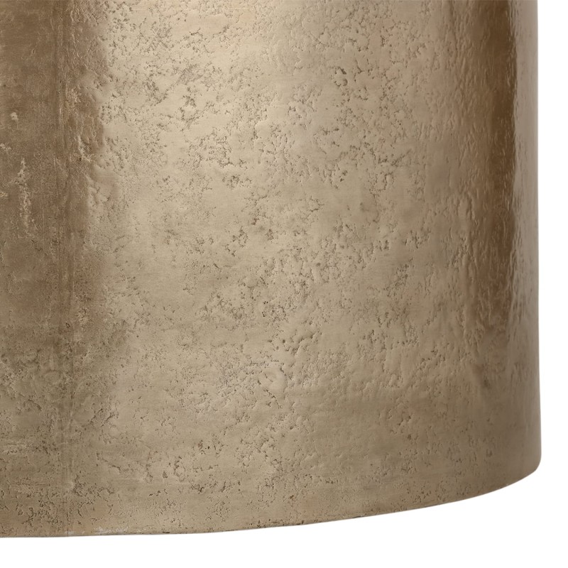 Okrągły stolik kawowy Golden 90 cm złote aluminium metalowy stolik do salonu