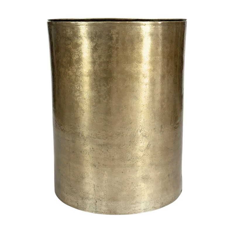 Okrągły stolik pomocniczy Golden 51 cm złote aluminium metalowy stolik do salonu