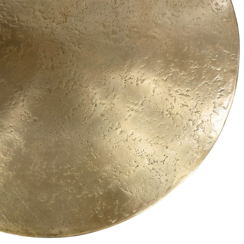 Okrągły stolik pomocniczy Golden 51 cm złote aluminium metalowy stolik do salonu