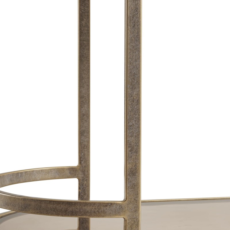 Wózek barowy / stolik na alkohole Primrose na kółkach dwie półki