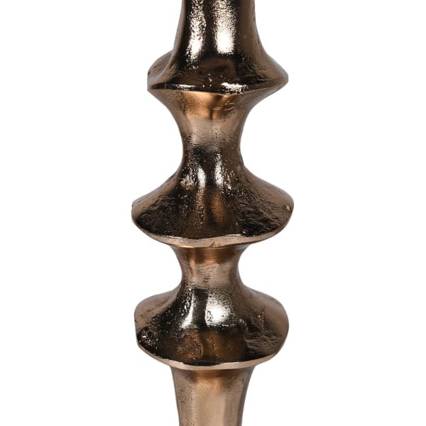 Duża lampa stołowa metalowa Simple Gold 95 cm - złota lampka na komodę