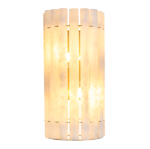 Kinkiet Morven Alabaster 30 cm z naturalnego kamienia