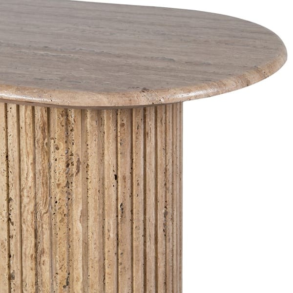 Konsola Travertine Column 152x79 cm trawertyn kolumnowa podstawa - konsola z marmuru