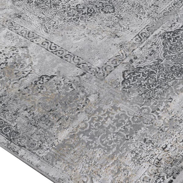 Szary dywan Frost Grey 340x235 cm technika żakardowa akryl poliester