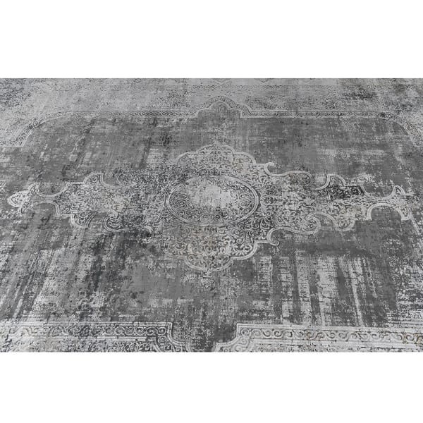 Szary dywan Frost Grey 340x235 cm technika żakardowa akryl poliester