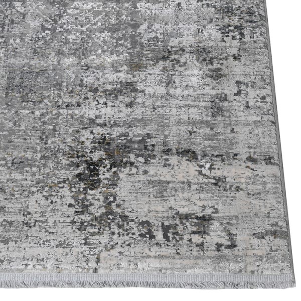 Srebrny dywan do salonu Sloane Silver 340x240 cm akryl wiskoza