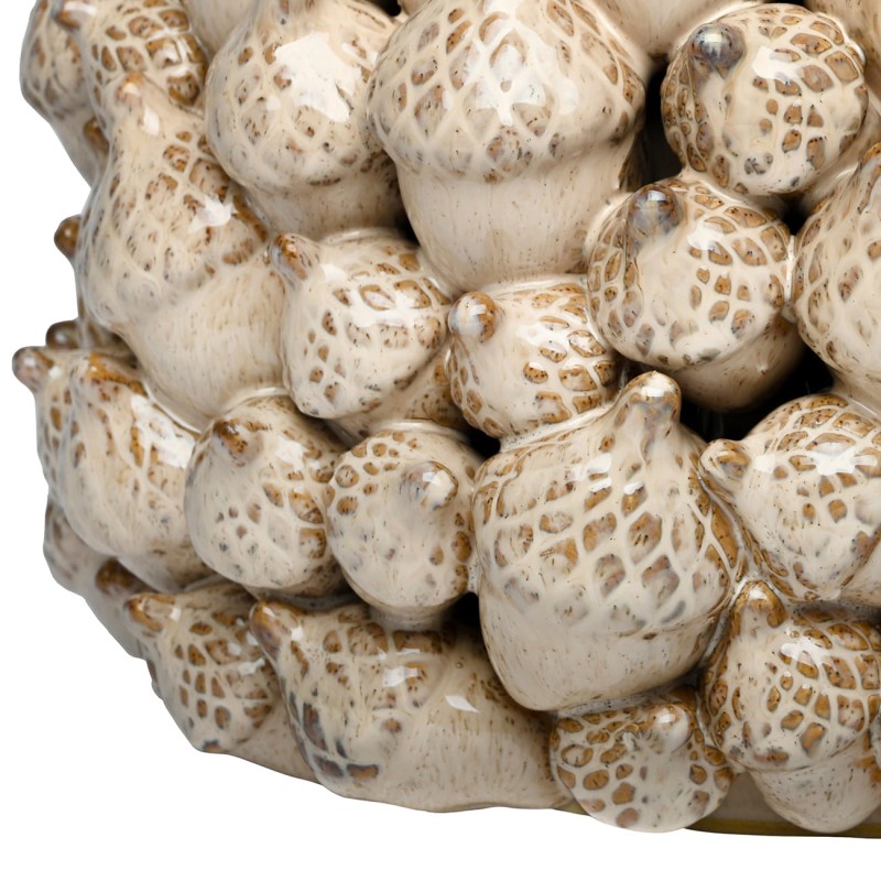 Doniczka ceramiczna Acorn 32 cm donica dekoracyjna z motywem żołędzi