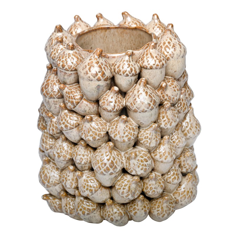Wazon ceramiczny Acorn 26 cm wazon dekoracyjny żołędzie