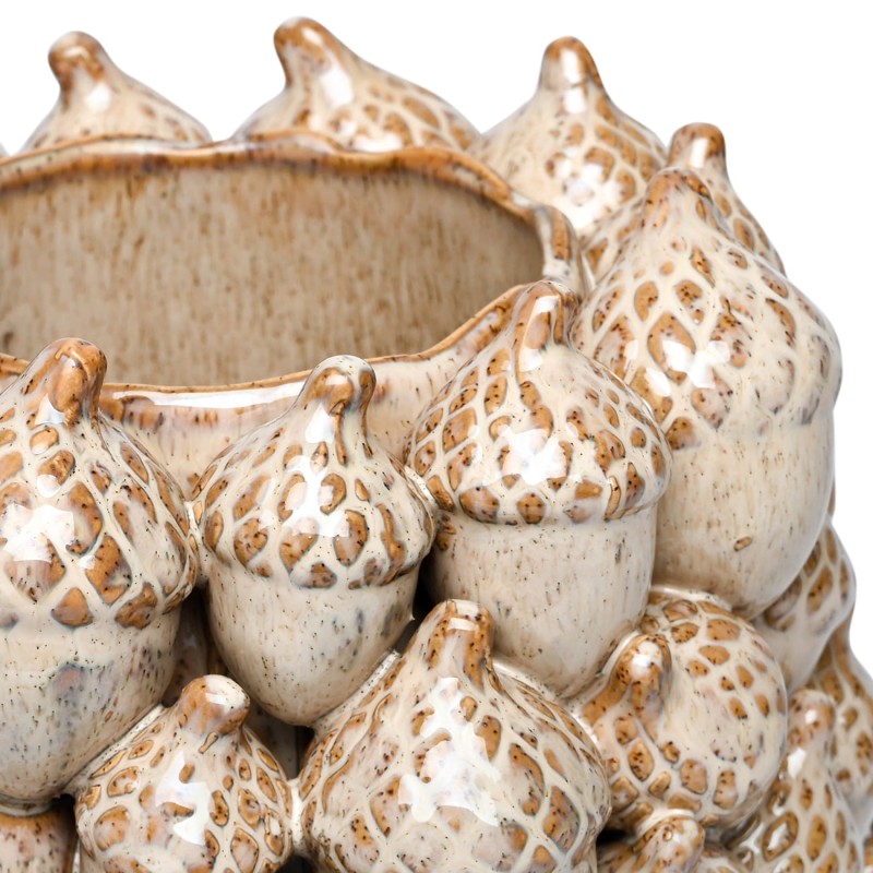 Wazon ceramiczny Acorn 26 cm wazon dekoracyjny żołędzie