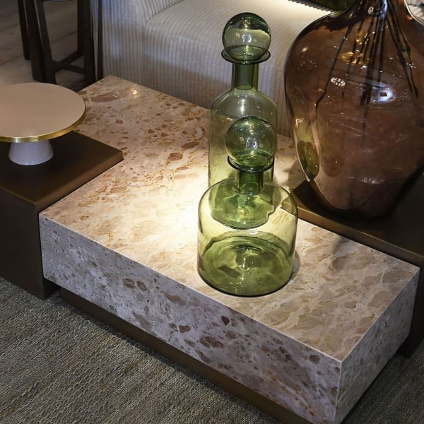 Modułowy stolik kawowy Esher Marble 122,5 cm