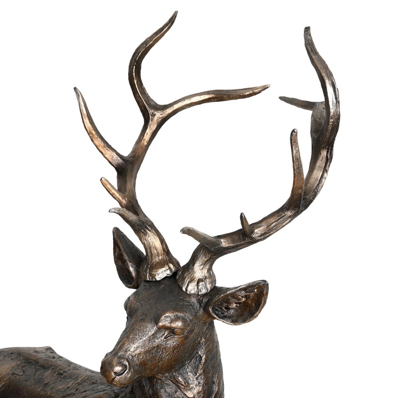 Stojący jeleń Deer Bronze jako dekoracja podłogowa