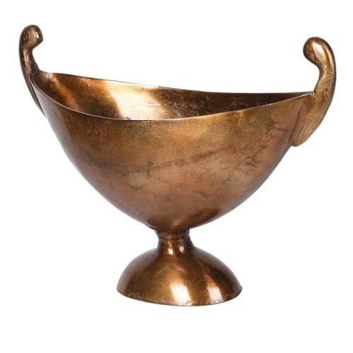 Cooler na wino Brass 63 cm – złoty cooler na nóżce z aluminium