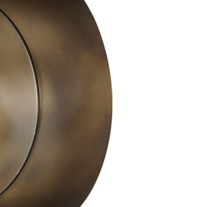 Komplet trzy lustra Camden Round 50 cm w złotej żelaznej ramie