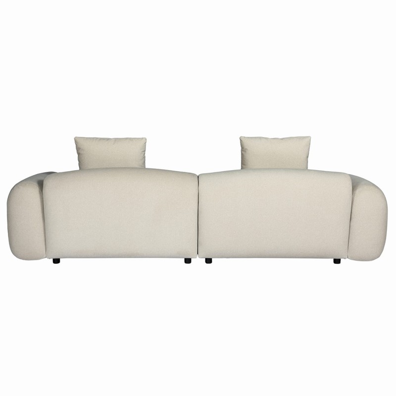 Designerska sofa trzyosobowa Brompton 255 cm kremowa