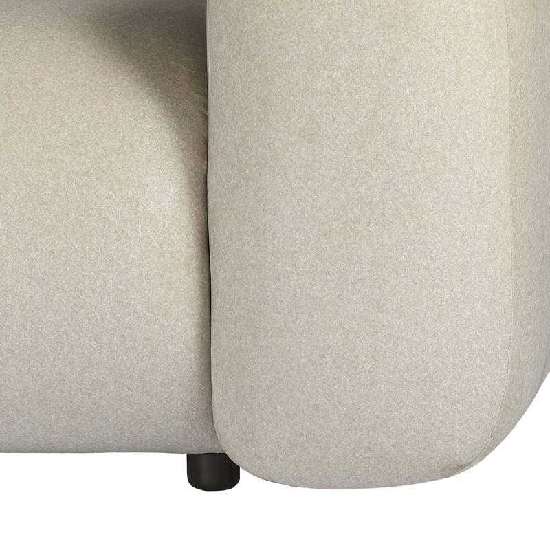 Designerska sofa trzyosobowa Brompton 255 cm kremowa