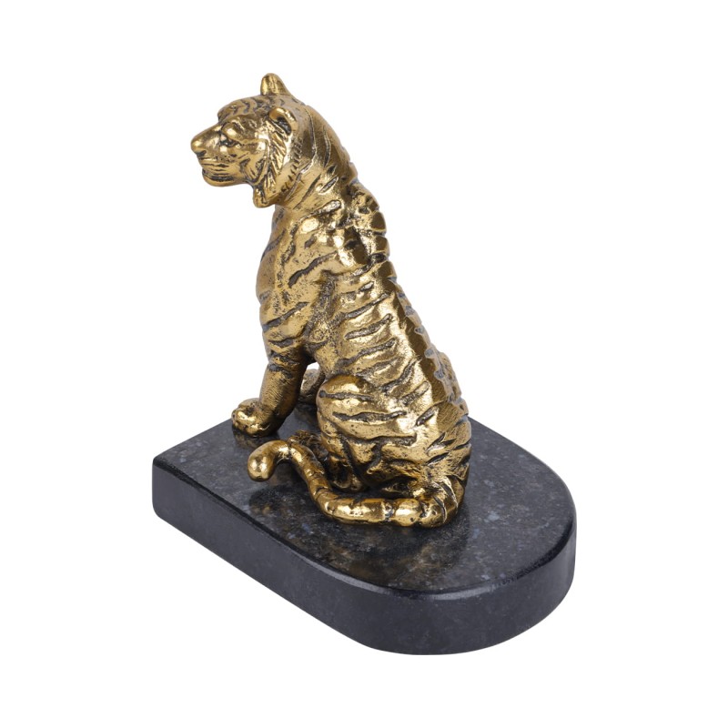Podpórki do książek Tiger 16,5 cm bookend złoto czarne motyw tygrysa