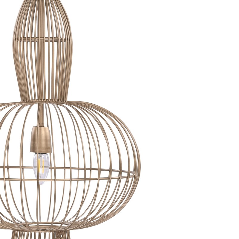 Lampa sufitowa Mira Orbit 75 cm złota metalowa lampa wisząca