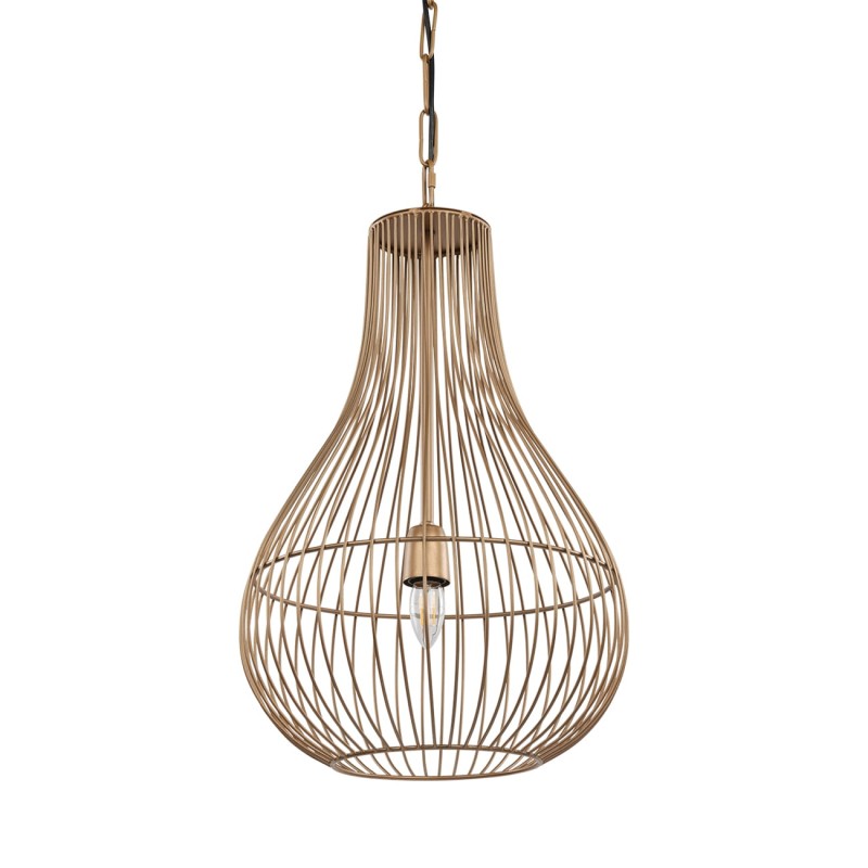 Lampa sufitowa Mira Drop 55 cm złota metalowa lampa wisząca