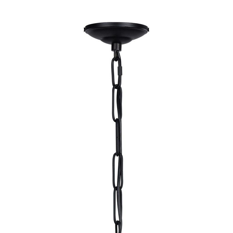 Lampa sufitowa Mira Hourglass 89 cm czarna metalowa lampa wisząca