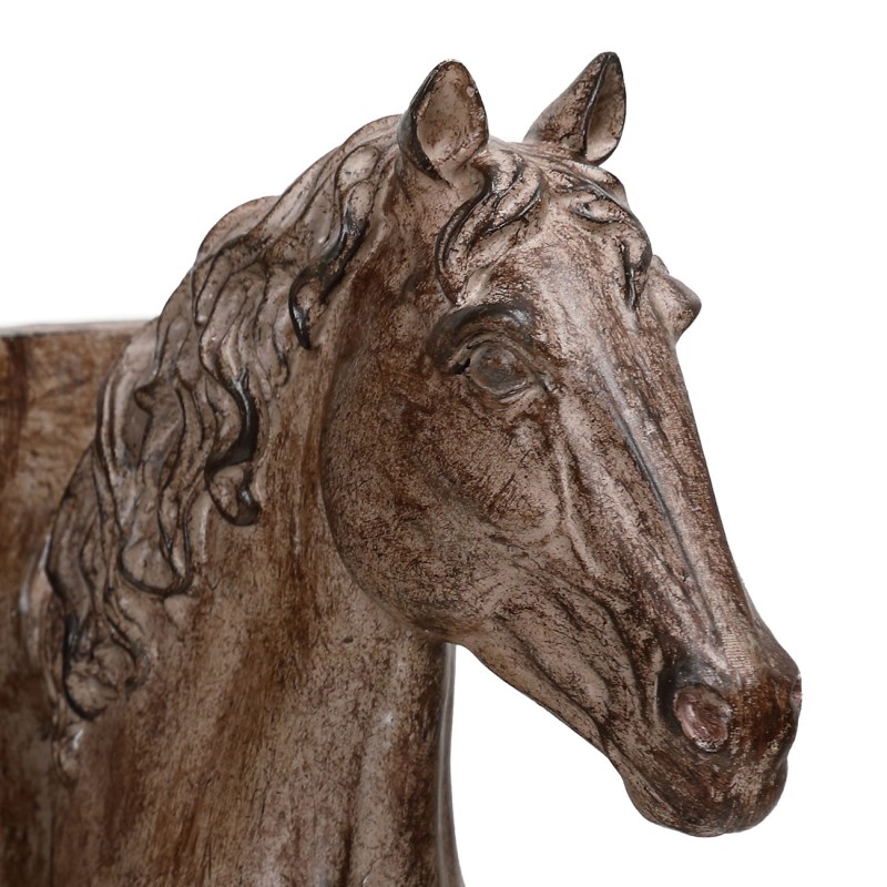 Podpórki do książek Farmhouse 19 cm bookend konie żywica efekt kamienia