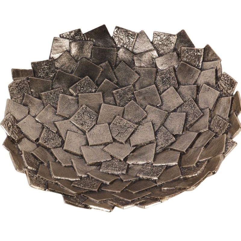 Patera ozdobna Belmore 41 cm antyczne złoto aluminium