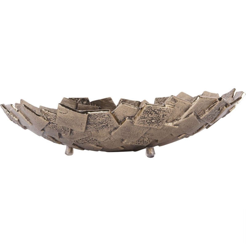 Patera ozdobna Belmore 41 cm antyczne złoto aluminium