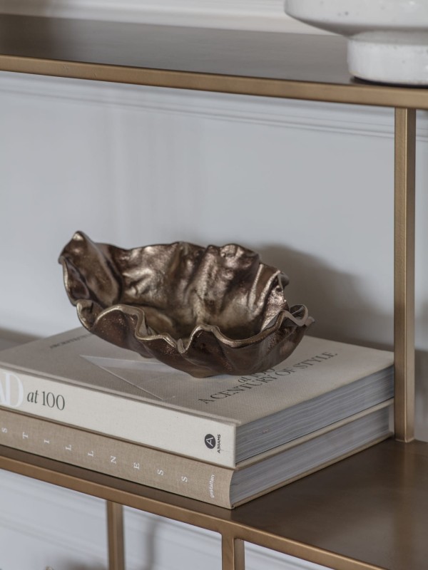 Misa ozdobna Muse 36 cm antyczne złoto aluminium