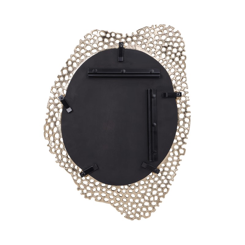Lustro Honey Medium 49 cm złota aluminiowa ażurowa rama