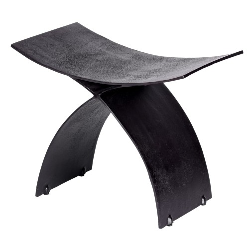 Stołek Noir 61 cm - aluminiowy stołek taboret metalowy 